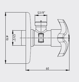 Eca Filtreli Ara Musluk