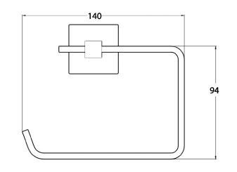 Aksu Açık Kağıtlık Mat Siyah