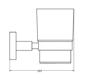 Aksu Diş Fırçalık Mat Siyah