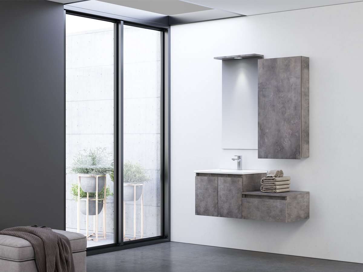 Orka Banyo Silver Collection Sidney 110 cm Banyo Dolabı