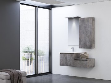 Orka Banyo Silver Collection Sidney 110 cm Banyo Dolabı