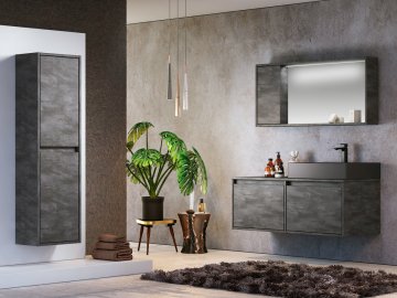 Orka Banyo Silver Collection Canada 120 cm Banyo Dolabı