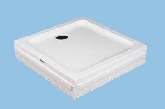 SANACRYL 90X90 PANELLİ DUŞ TEKNESİ Kare (Kabuk+Ayak+Ön Panel+Yan Panel) A-252