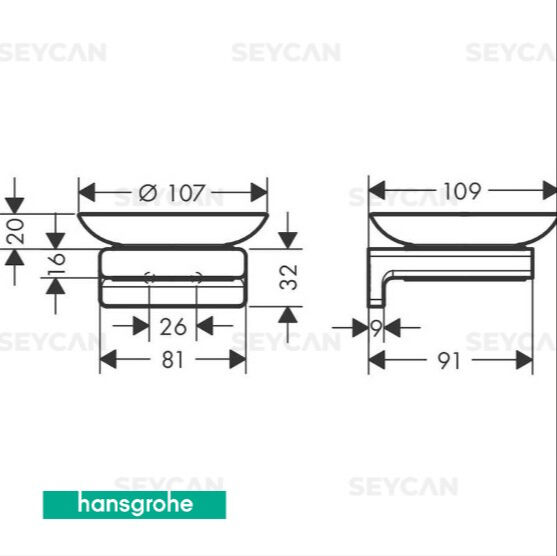 Hansgrohe AddStoris Bronz Sabunluk
