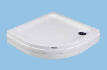 SANACRYL 80X80 PANELLİ DUŞ TEKNESİ Oval (Kabuk+Ayak+Ön Panel+Yan Panel) A-253