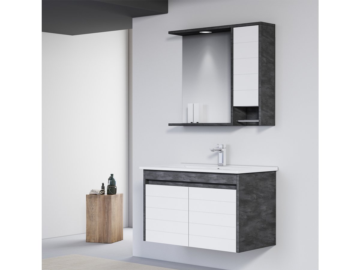 Orka Banyo Bronze Collection Göksu 85 cm Banyo Dolabı