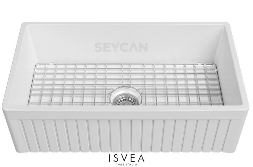 İsvea Ledro 84 cm Tek Hazneli Seramik Evye