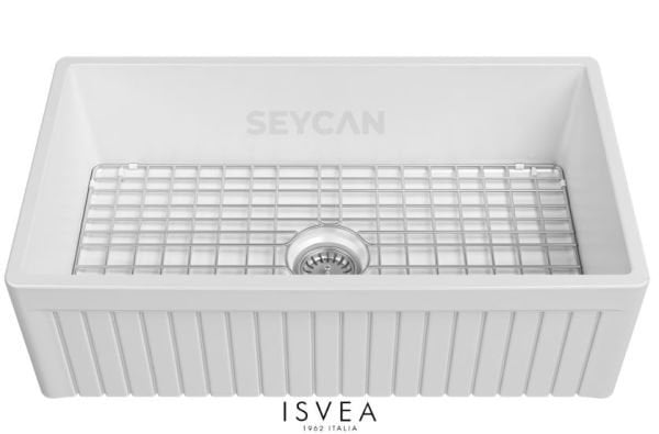 İsvea Ledro 84 cm Tek Hazneli Seramik Evye