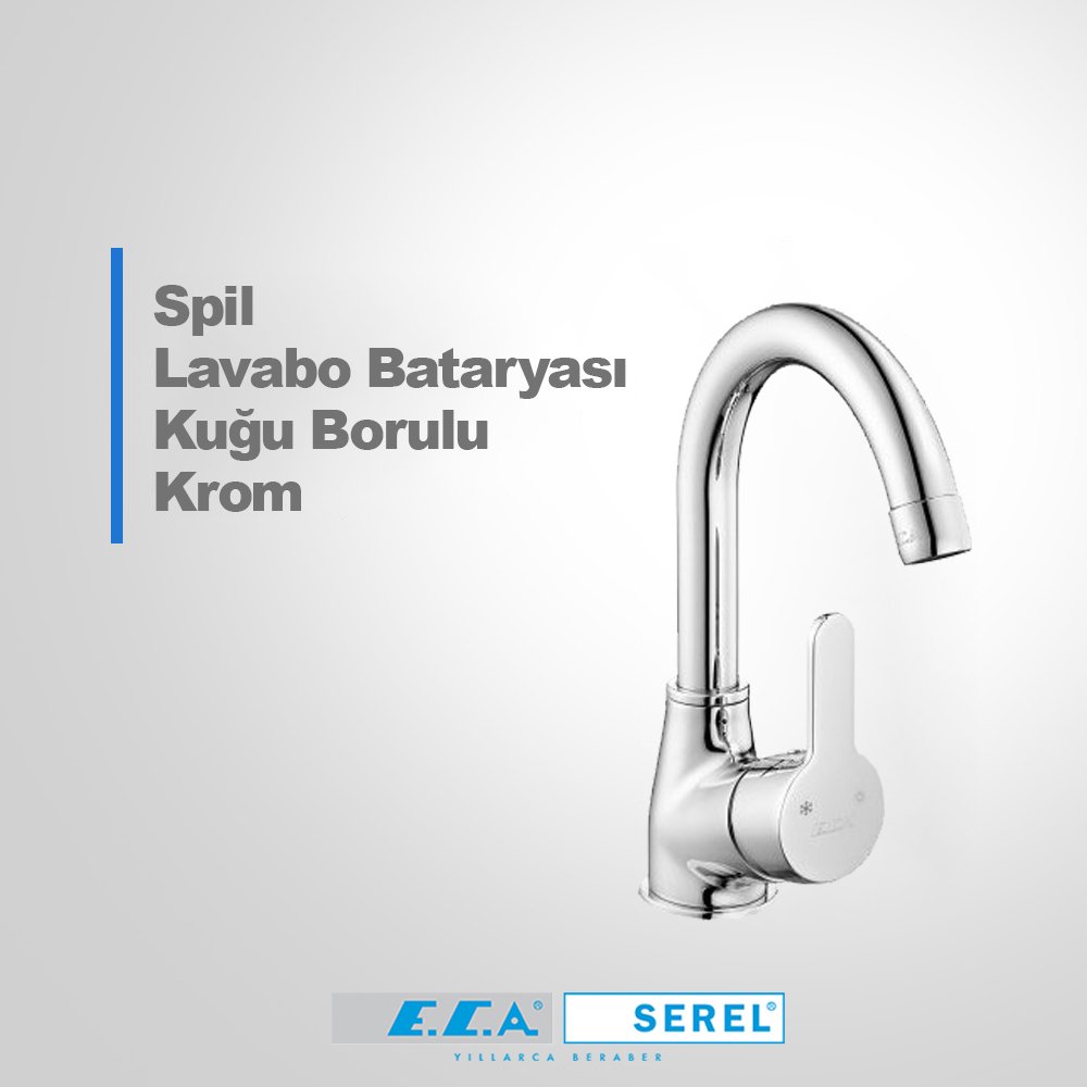 Eca Spil Kuğu Lavabo Bataryası