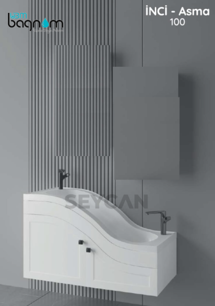 Ubm İnci 100 cm Asma Abdest Banyo Dolabı