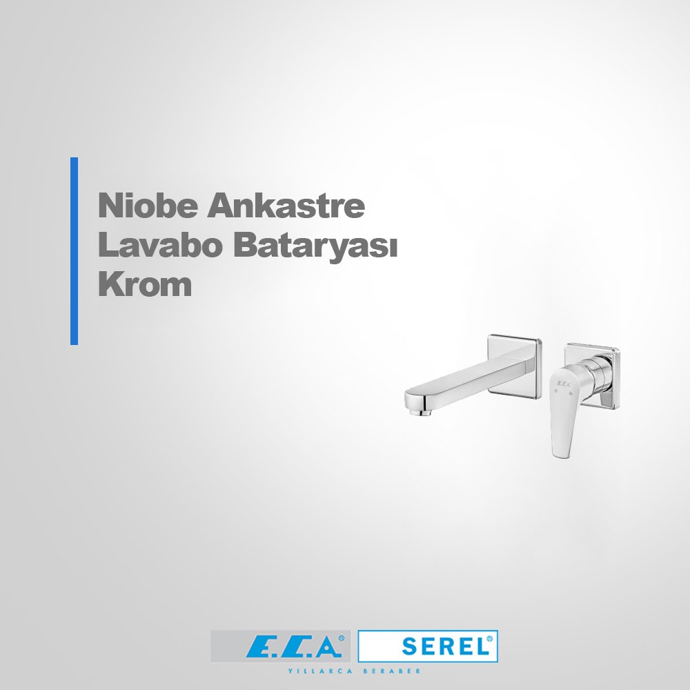 Eca Niobe Ankastre Lavabo Bataryası Sıva Üstü