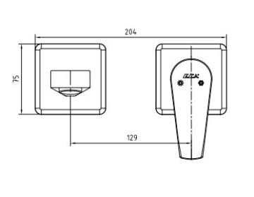 Eca Niobe Ankastre Lavabo Bataryası Sıva Üstü
