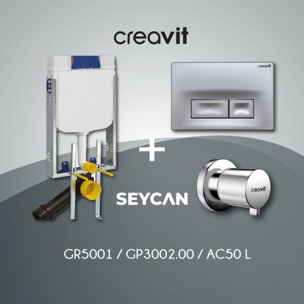 Creavit Gömme Rezervuar Set