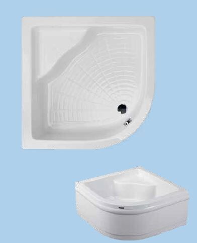 SANACRYL 105X105 AKRİLİK PANELLİ MİNİ (Kabuk+Ayak+Ön Panel) A-424