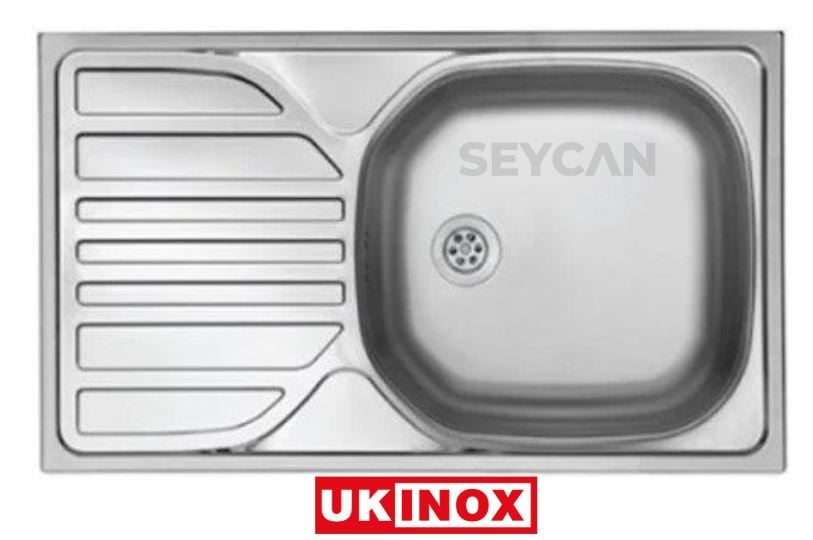 Ukinox Bart Sol Damlalıklı Çelik Evye