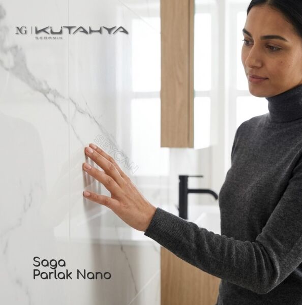 Kütahya 60x120 Saga Rektifiye Parlak Nano