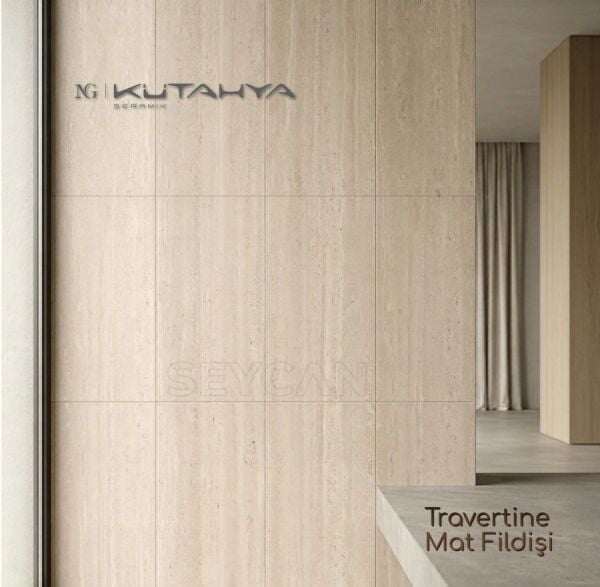 Kütahya 60x120 Travertine Mat Fildişi