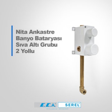 Eca Nita Ankastre Banyo Bataryası Sıva Altı Grubu 2 Yollu