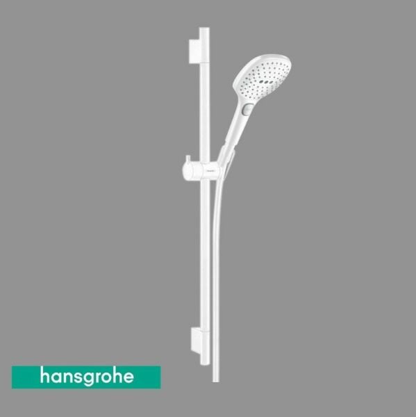 Hansgrohe Raindance Select E 120 3 Jet Sürülü Duş Takımı Satin Beyaz