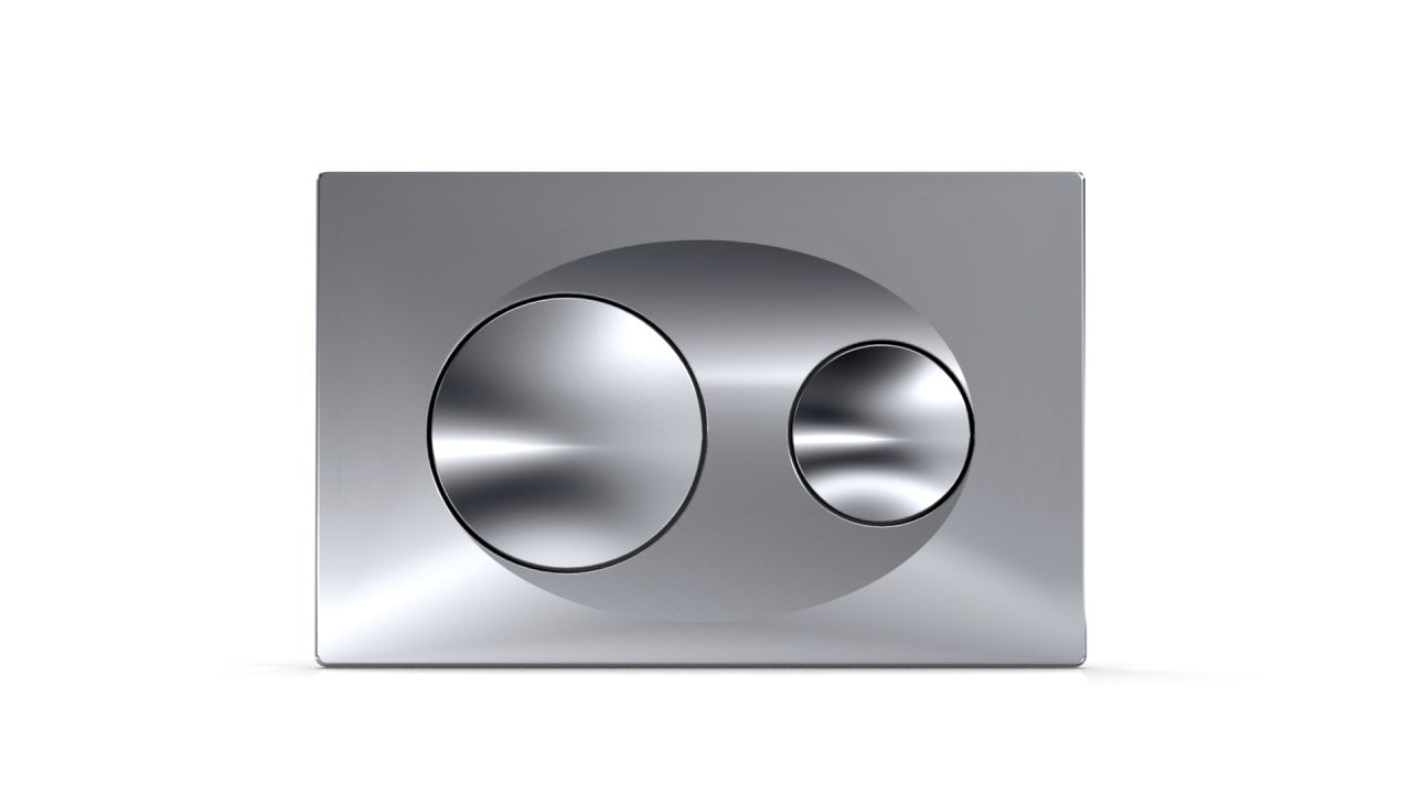 Serel Kumanda Paneli Parlak Krom Metal Kaplama P400120