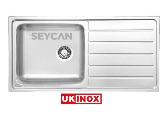 Ukinox HS-100 Tezgah Üstü Sağ Çelik Evye