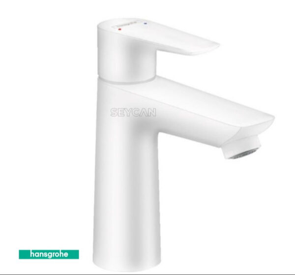 Hansgrohe Talis E 110 Satin Beyaz Lavabo Bataryası