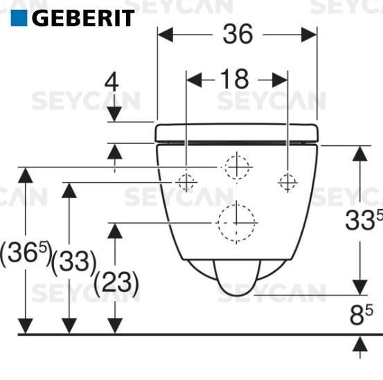 Geberit iCon TurboFlush Asma Klozet Seti