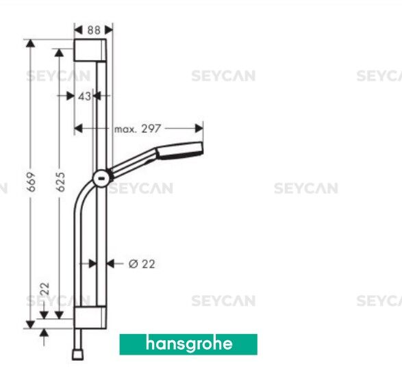 Hansgrohe Pulsify Select S Sürgülü Duş Seti