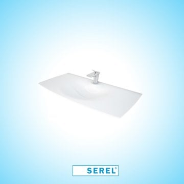 Serel Purity 100 cm Etajerli Lavabo