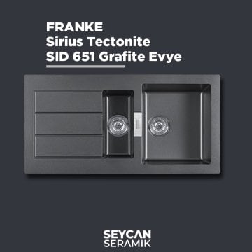 Franke Sirius Tectonite Evye SID 651 Grafite