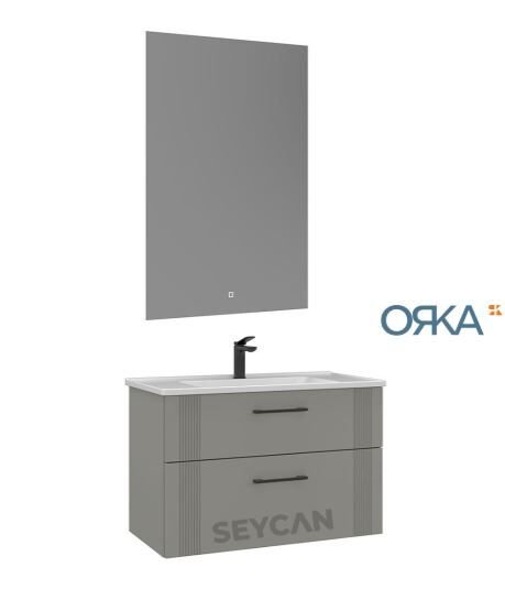 Orka Bari 85 Asma Banyo Dolabı LED Aynalı