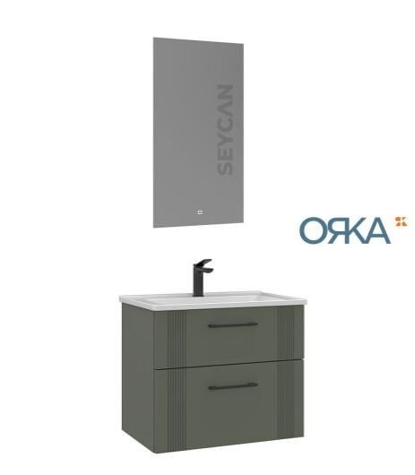 Orka Bari 65 Asma Banyo Dolabı LED Aynalı