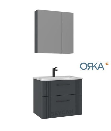 Orka Bari 85 Ayna Dolaplı Asma Banyo Dolabı