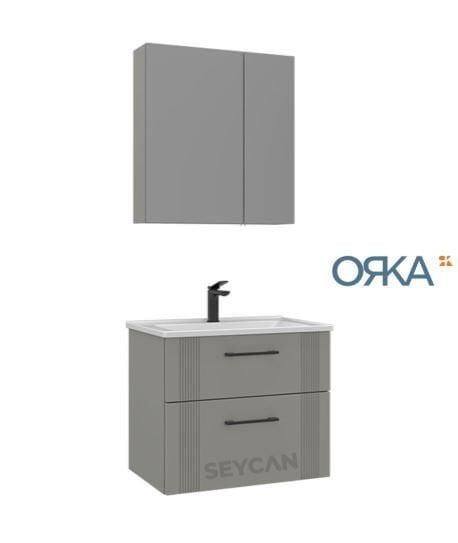 Orka Bari 85 Ayna Dolaplı Asma Banyo Dolabı