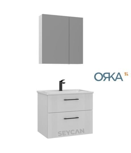 Orka Bari 85 Ayna Dolaplı Asma Banyo Dolabı