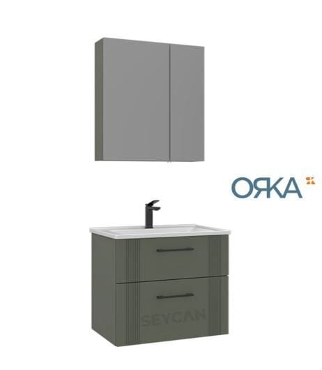 Orka Bari 85 Ayna Dolaplı Asma Banyo Dolabı