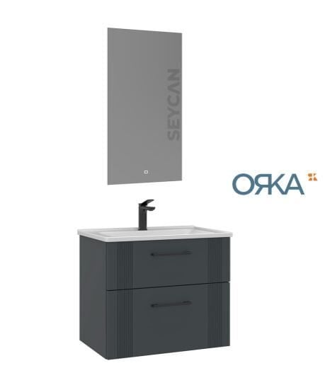 Orka Bari 65 Ayna Dolaplı Asma Banyo Dolabı