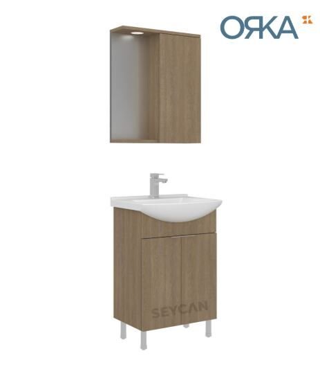 Orka Purus 55 cm Ayaklı Banyo Dolabı