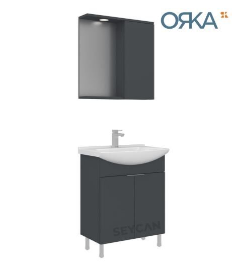 Orka Purus 65 cm Ayaklı Banyo Dolabı
