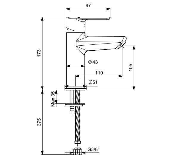 Eca Lia Plus Lavabo Bataryası