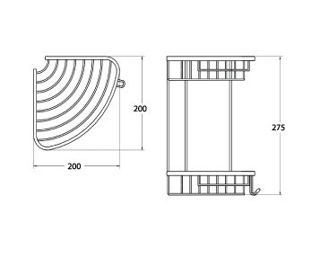 20*20 Deniz İkili Süngerlik Siyah