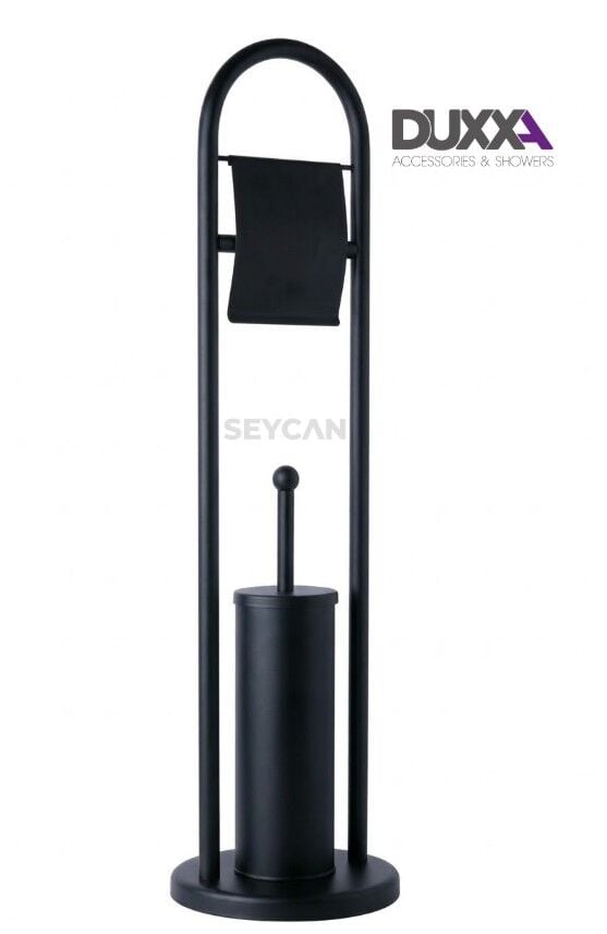 Duxxa Ayaklı Wc Fırçalık Set Siyah