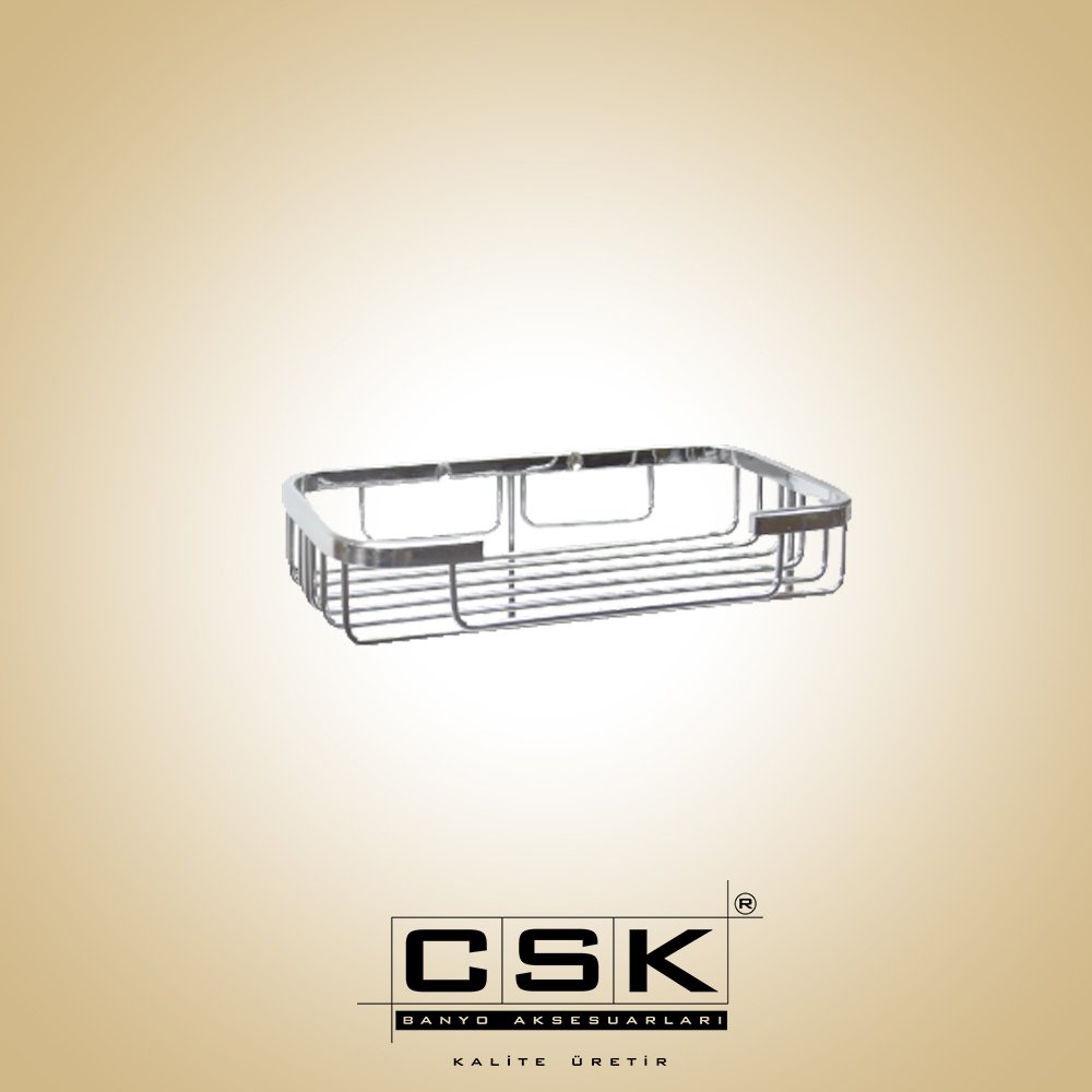 Otel Kare Tekli Süngerlik Krom