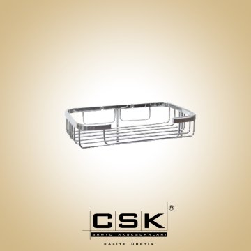 Otel Kare Tekli Süngerlik Krom