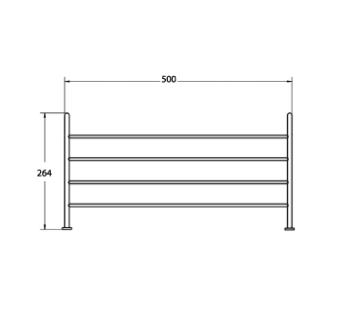 Otel Raf Havluluk Krom