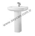 Güral Nero Lavabo + Kolon Ayak 40X55