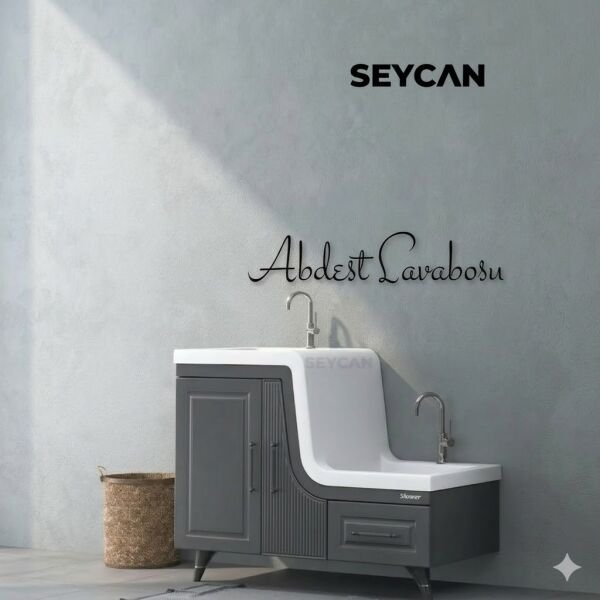 Shower Ceylin 105 cm Abdest Banyo Dolabı