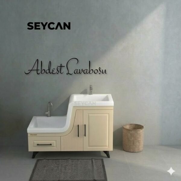 Shower Ceylin 105 cm Abdest Banyo Dolabı