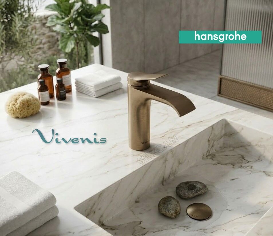 Hansgrohe Vivenis 110 Lavabo Bataryası Mat Bronz