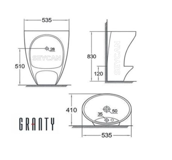 Granty Double Stream Abdest Lavabosu